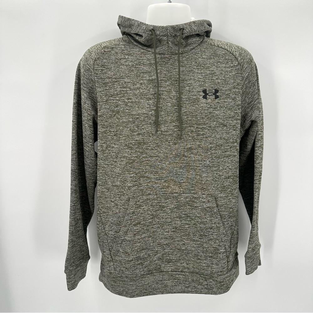 Under Armour Hoodie Mens M Green Fleece Twist Loose 1373405 Warm Athletic Pocket